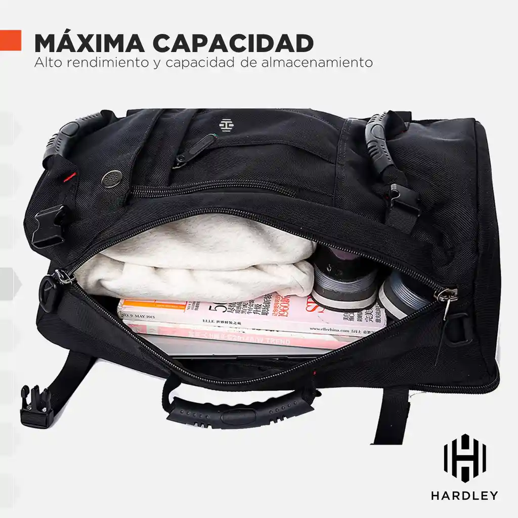 Morral Bolso Hardley 40l Multiuso Portatil Avion Gimnasio