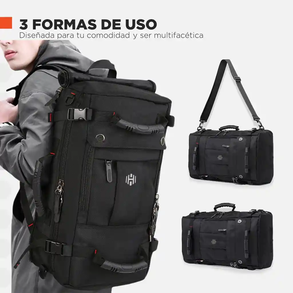 Morral Bolso Hardley 40l Multiuso Portatil Avion Gimnasio