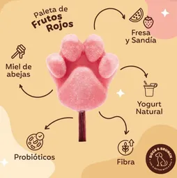 Paleta Para Perros Sabor A Frutos Rojos