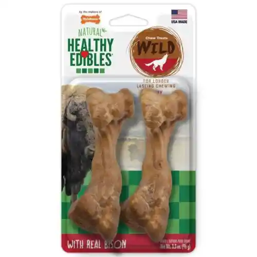 Snack Para Perro Nylabone He Dog Snack Wild Cacho Venado 2 Unds 80 Gr