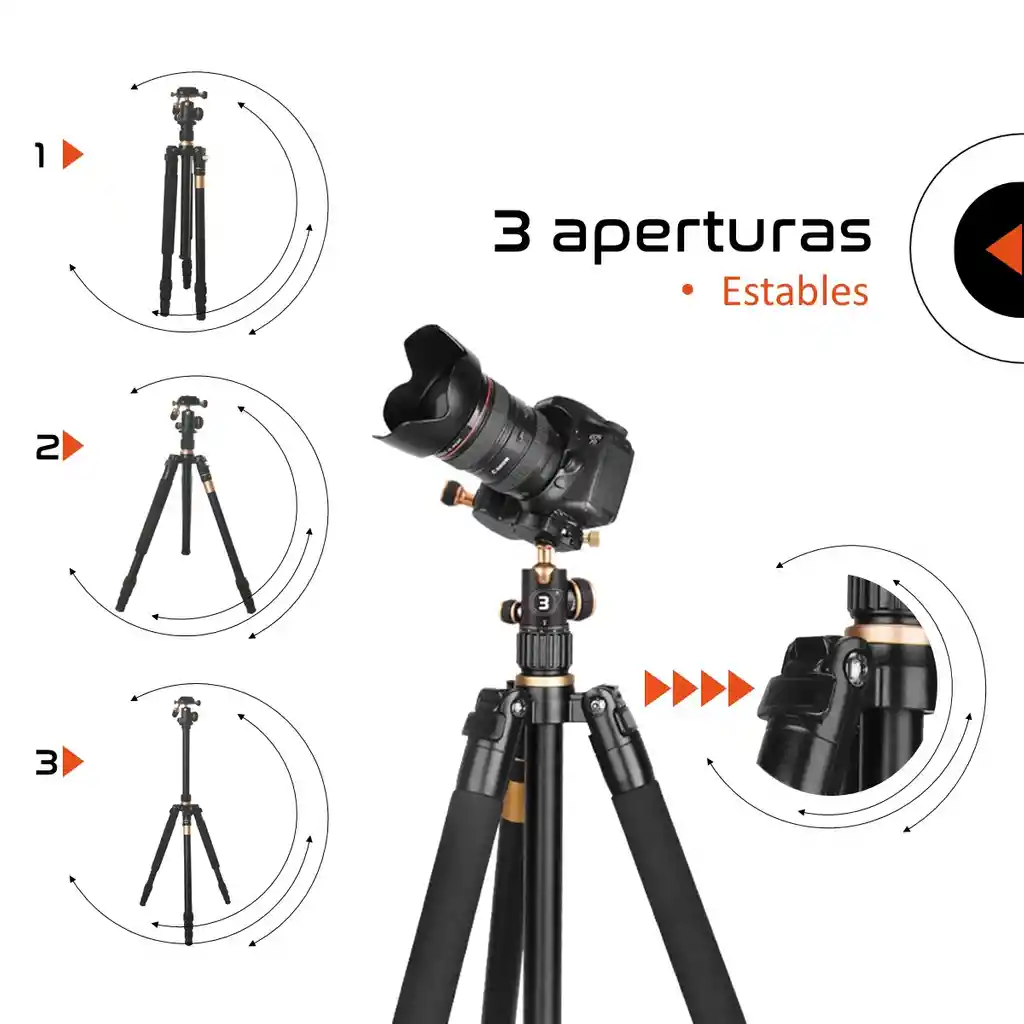 Tripode Camara Celular Video Profesional Tr3pod 1.6 Monopod