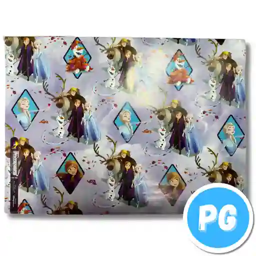 Paquete De Papel Regalo X10 Pliegos (70x100 Centimetros) De Frozen Disney (del Mismo Motivo Los 10 Pliegos)