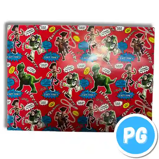 Paquete De Papel Regalo X10 Pliegos (70x100 Centimetros) De Toy Story De Disney (del Mismo Motivo Los 10 Pliegos)