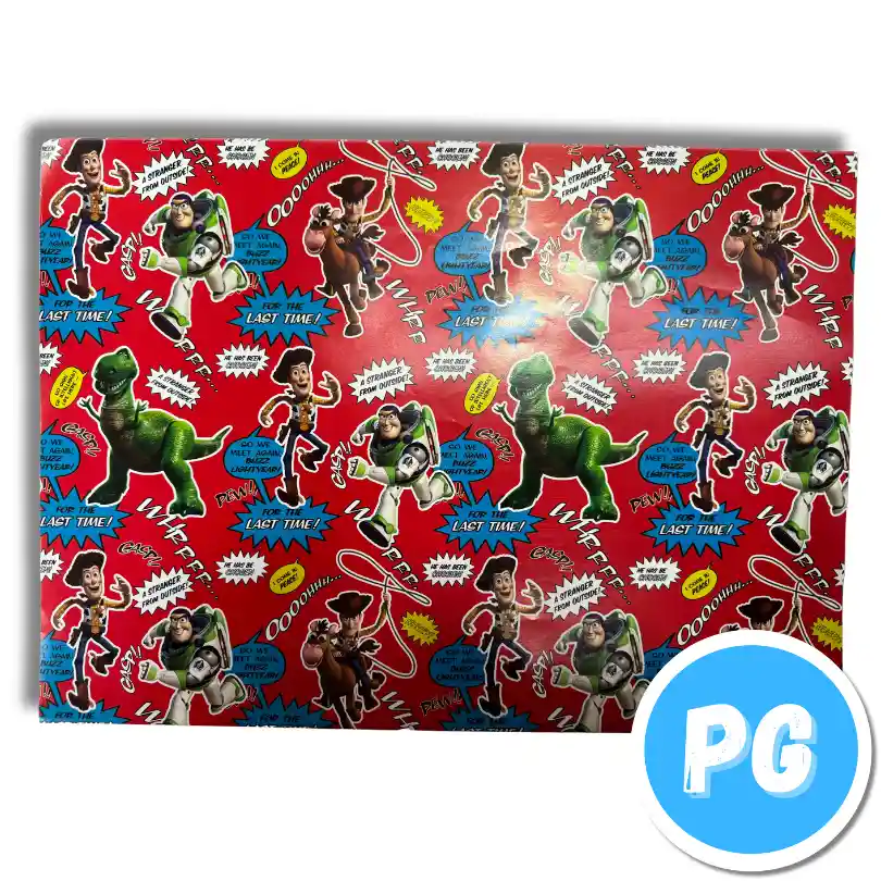 Paquete De Papel Regalo X10 Pliegos (70x100 Centimetros) De Toy Story De Disney (del Mismo Motivo Los 10 Pliegos)