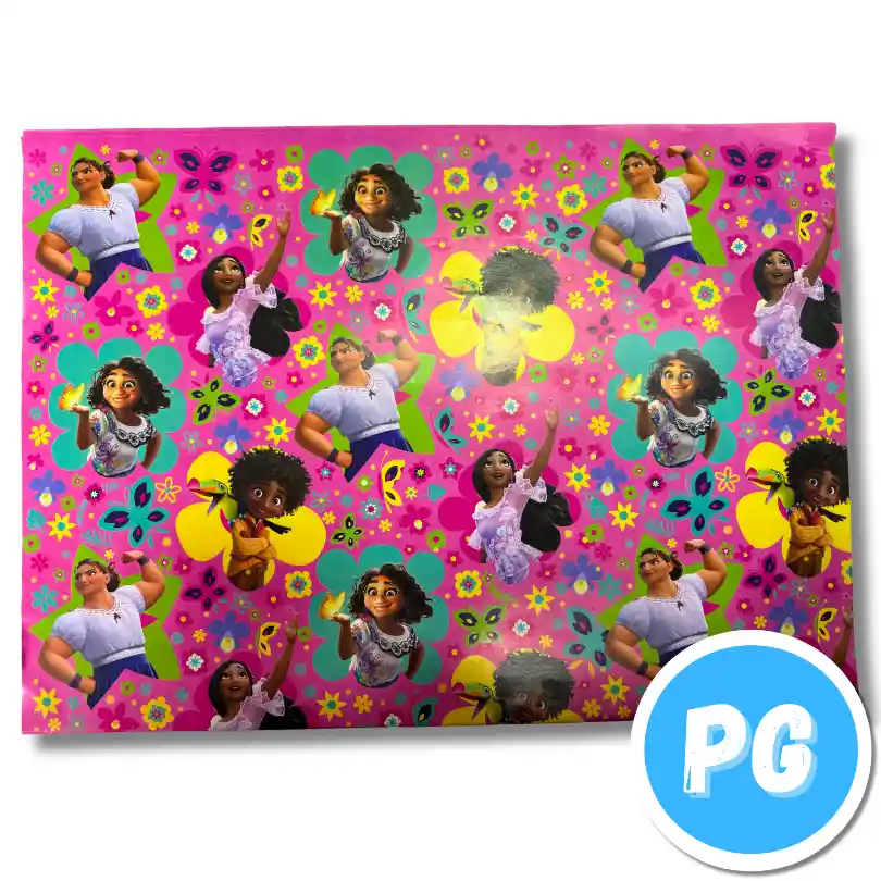 Paquete De Papel Regalo X10 Pliegos (70x100 Centimetros) De Encanto Disney (del Mismo Motivo Los 10 Pliegos)