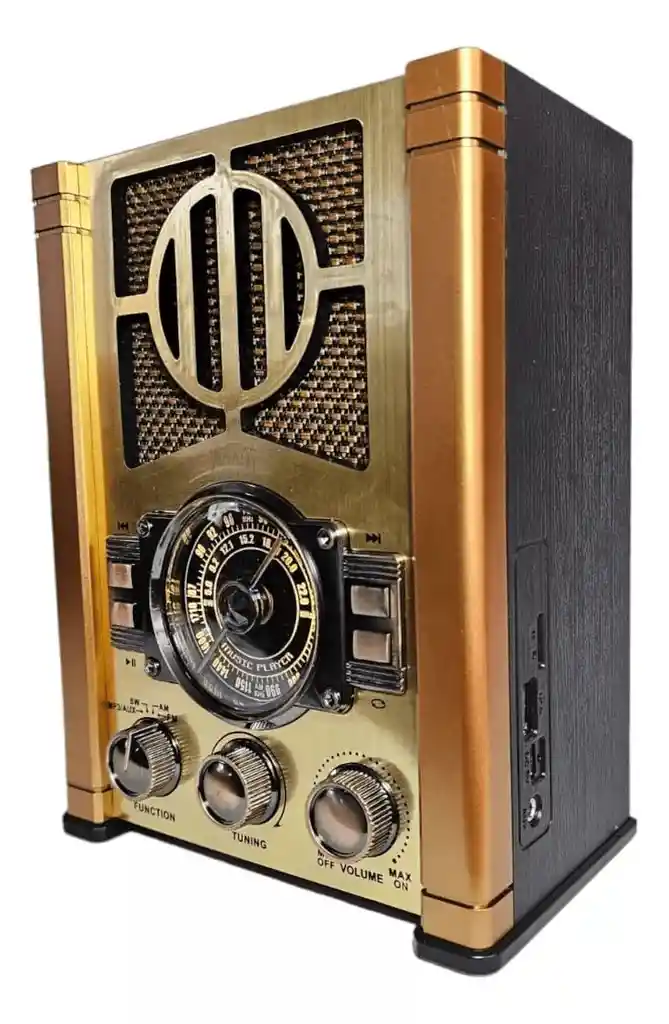 Radio Vintage Am Y Fm Parlante Bluetooth Recargable Ns-6619bt