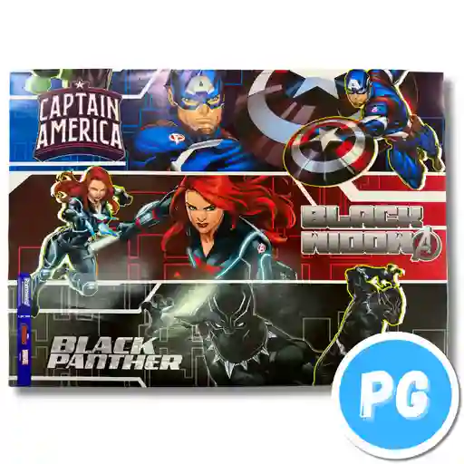 Paquete De Papel Regalo X10 Pliegos (70x100 Centimetros) De Los Vengadores Marvel (del Mismo Motivo Los 10 Pliegos)