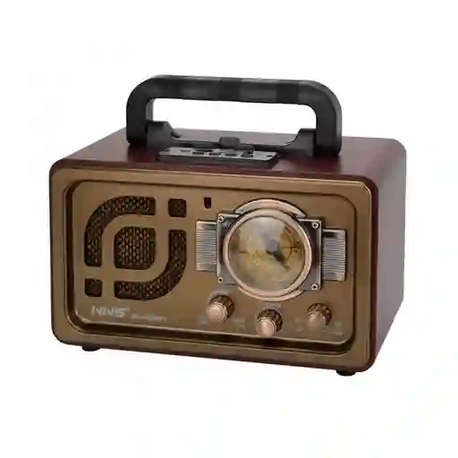Radio Vintage Am Y Fm Parlante Bluetooth Recargable Ns-8099bt