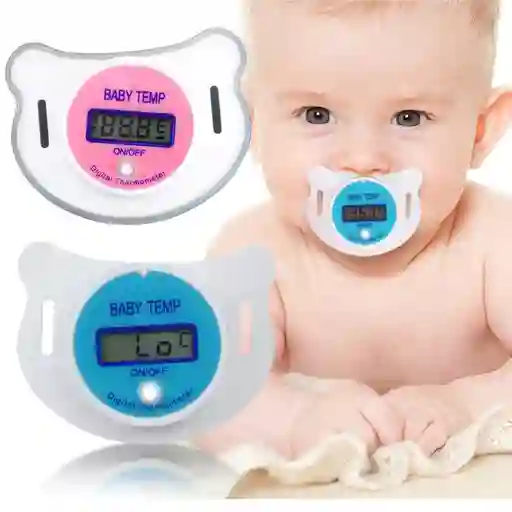 Termómetro Digital Diseño Chupete Suave Para Bebés
