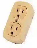 Toma Corriente Doble De Sobreponer Beige Generica