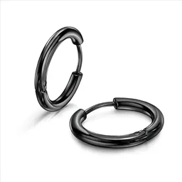 Candongas Pequeñas Hombre Mujer Negras