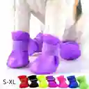 Botas Para Perros Talla Xl Zapatos Impermeables Para Mascotas Talla Xl ( Razas Guias Schnauzer Beagle ) Verde , Azul ,rojo,rosado ,negro