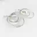 Aretes Argollas De Plata