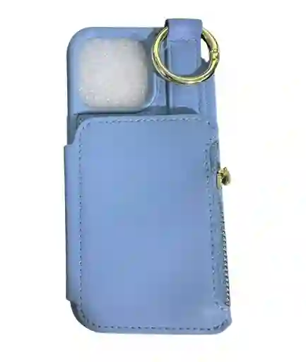 Funda Case Para Iphone 13 Pro Con Porta Tarjetas Azul