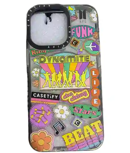 Funda Case Transparente Para Iphone 13 Pro Bts Dynamite