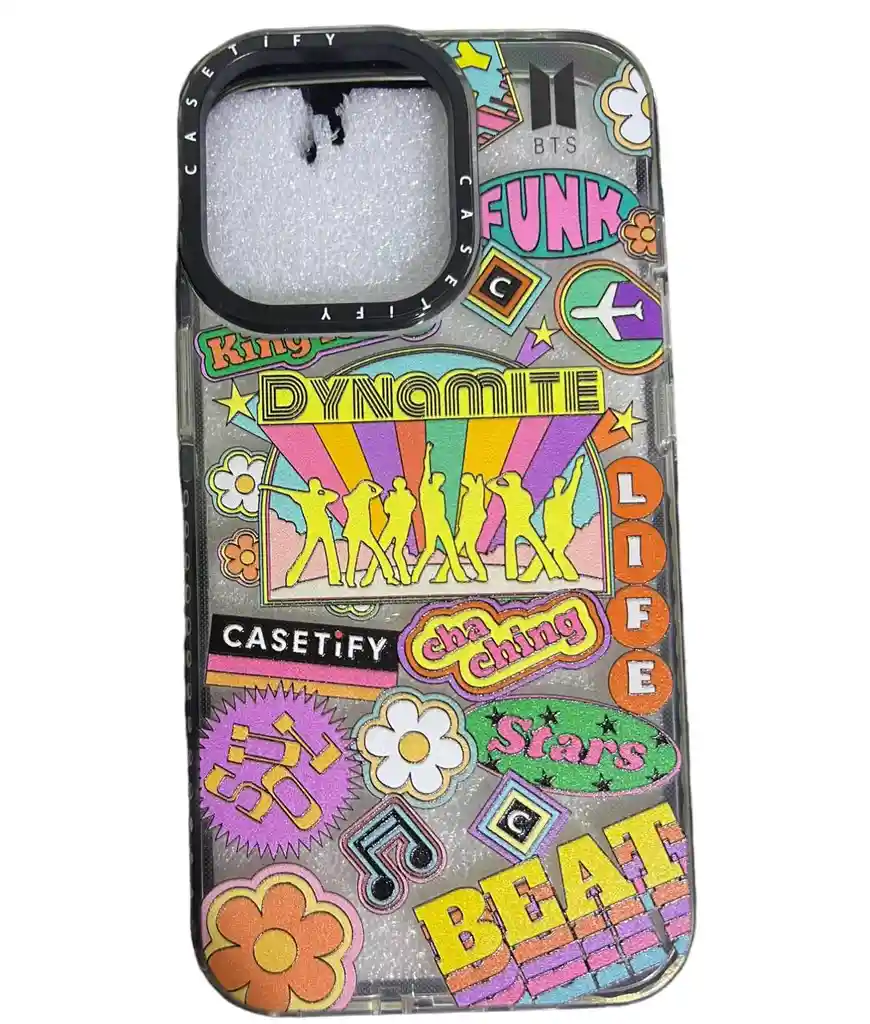 Funda Case Transparente Para Iphone 13 Pro Bts Dynamite