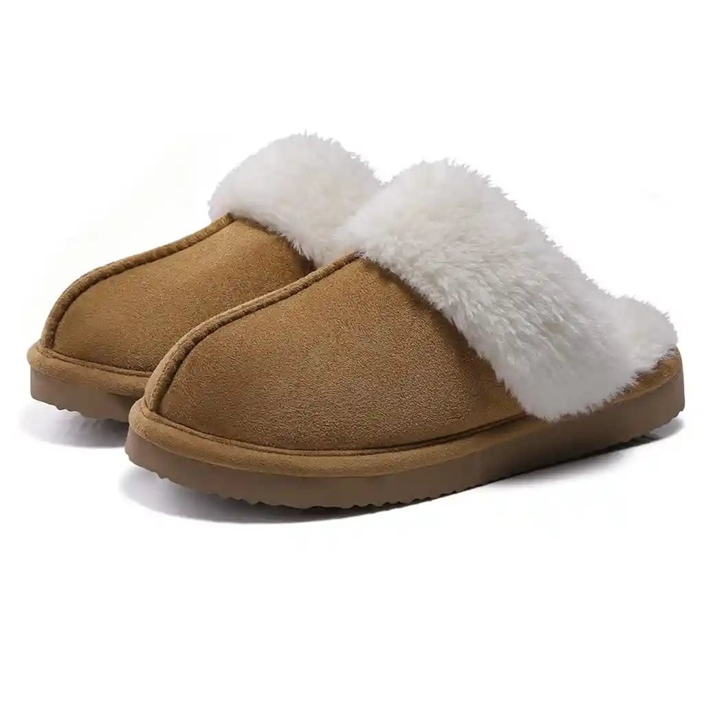 Pantuflas Térmicas Tipo Felpa Slip-on Antideslizantes Weps - Talla 36-37