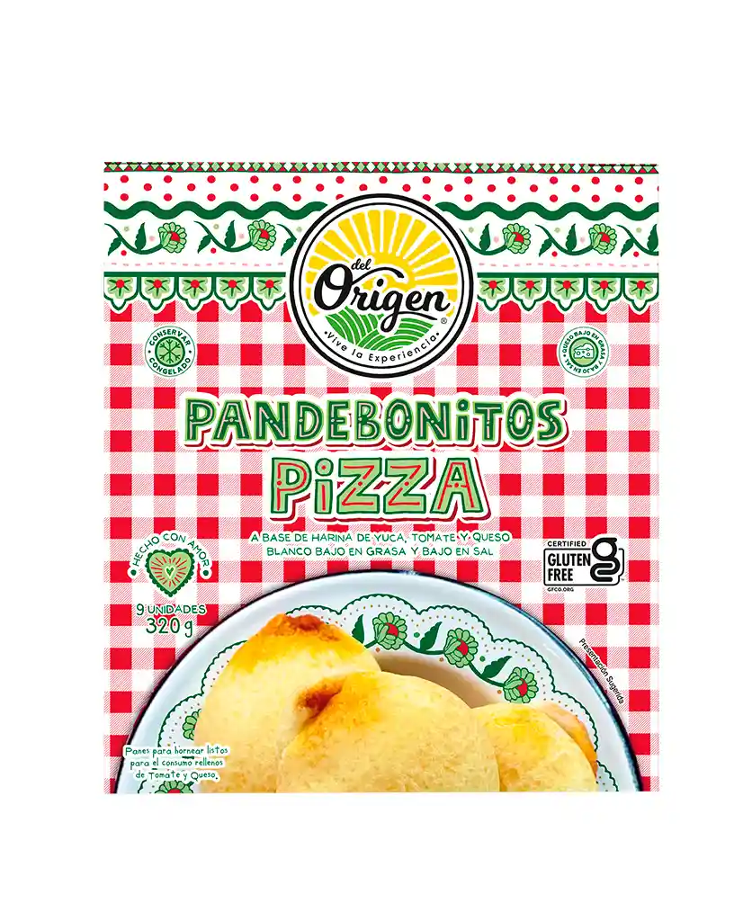 Pandebonitos Pizza Del Origen 9 Unds