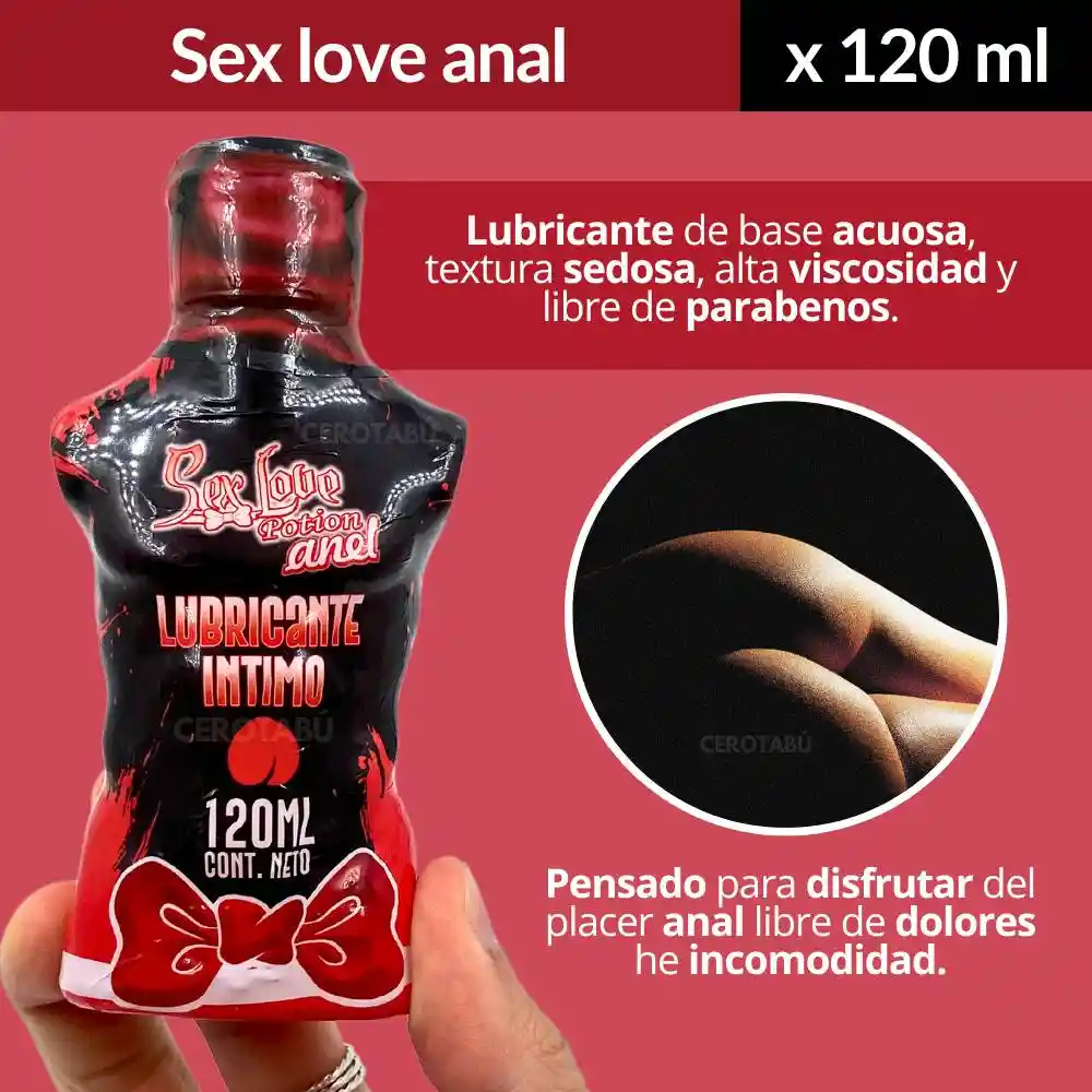 Lubricante Dilatador Anal Tipo Gel Sex Love X 120ml