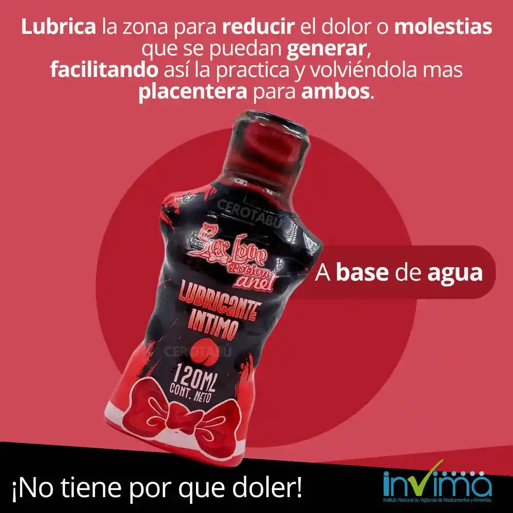 Lubricante Dilatador Anal Tipo Gel Sex Love X 120ml