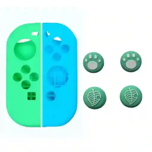Silicona De Control Joycon + 2 Grip Para Nintendo Switch