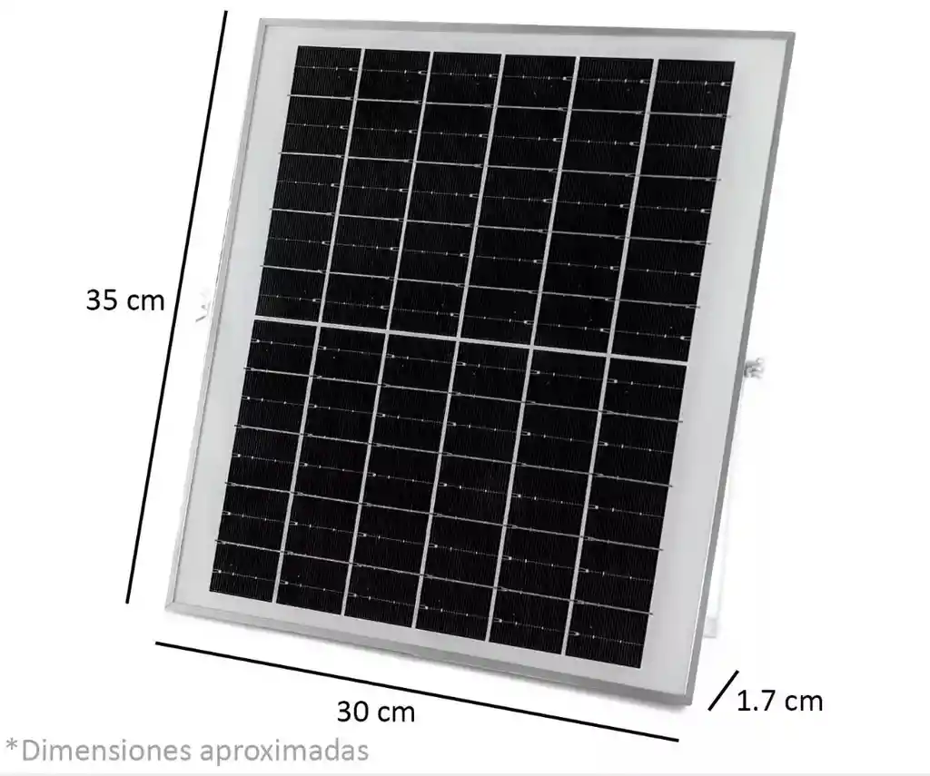 Reflector Lampara Led Panel Solar Exterior 100w Recargable