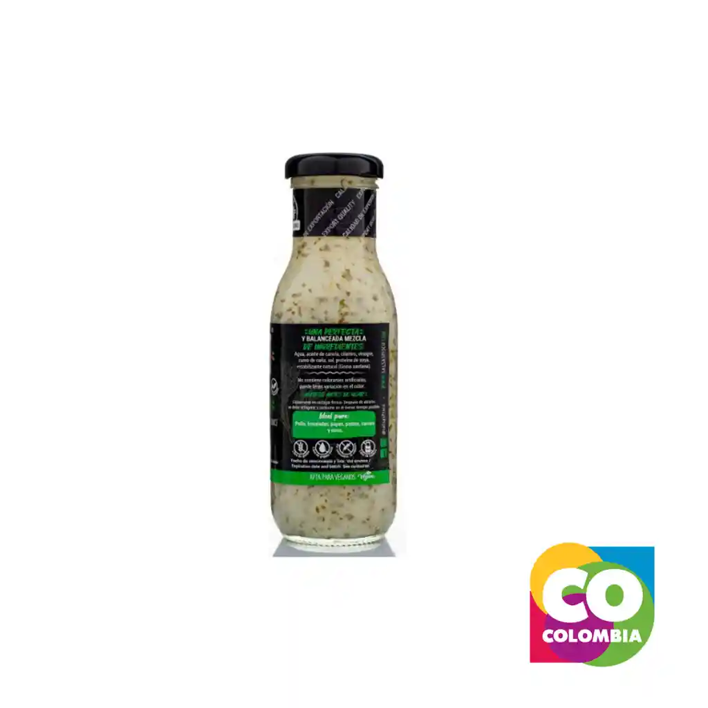 Salsa De Cilantro Gourmet Marca Salsas Piscú Embalaje De 1 Unidad Por 230 Gr