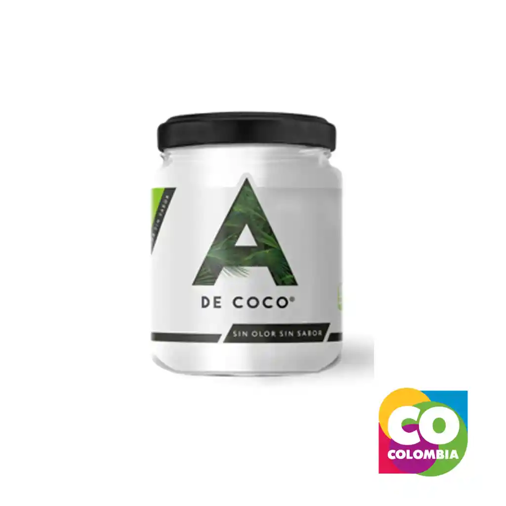 Aceite De Coco Sin Sabor Y Sin Olor Marca A De Coco Embalaje De 1 Unidad Por 420ml