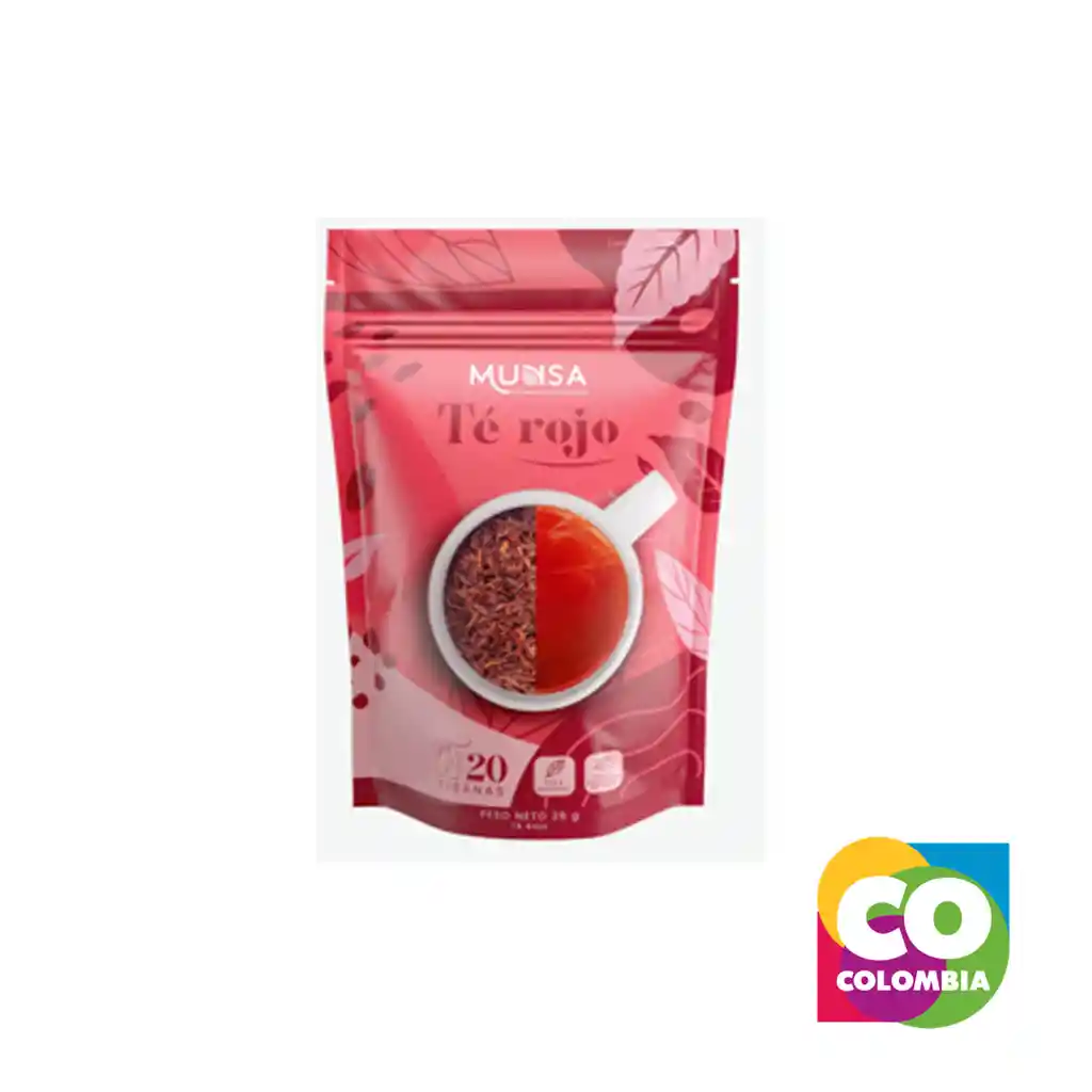 Té Rojo Marca Munsa Embalaje De 1 Unidad Por 20