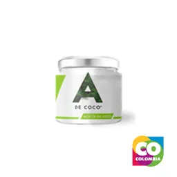 Aceite De Coco Virgen Marca A De Coco Embalaje De 1 Unidad Por 300ml