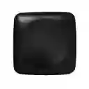 Plato Melamina Playo 26.7x26.7 Cm Cuadrado Negro Mate