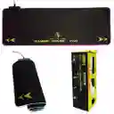 Mouse Pad Gamer Aoas S4000 De Goma Xl 30cm X 80cm X 0.4cm Negro