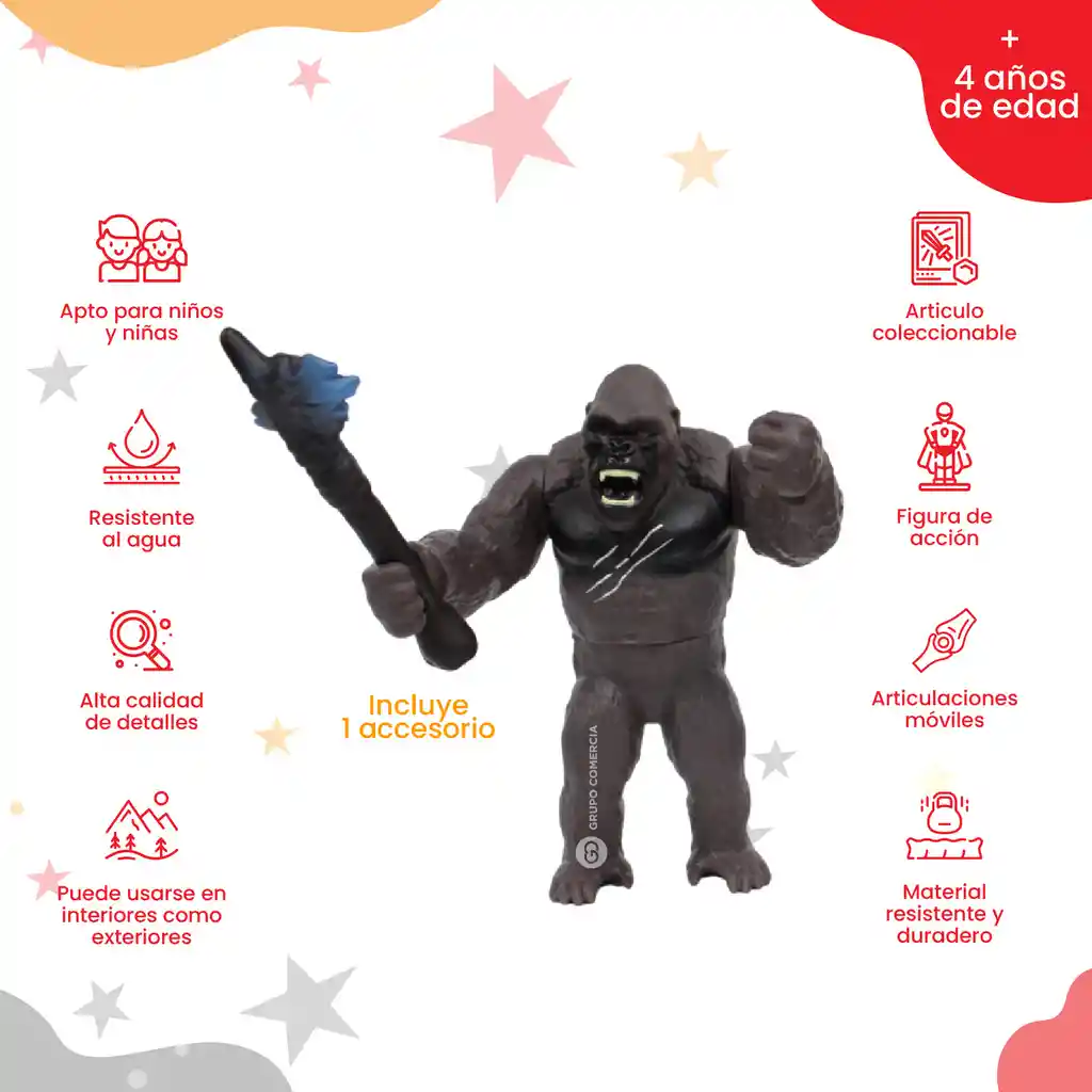 Juguete Blister De King Kong Vs Godzilla 2 Figuras