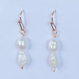 Aretes Mini Colgantes Con Perlas