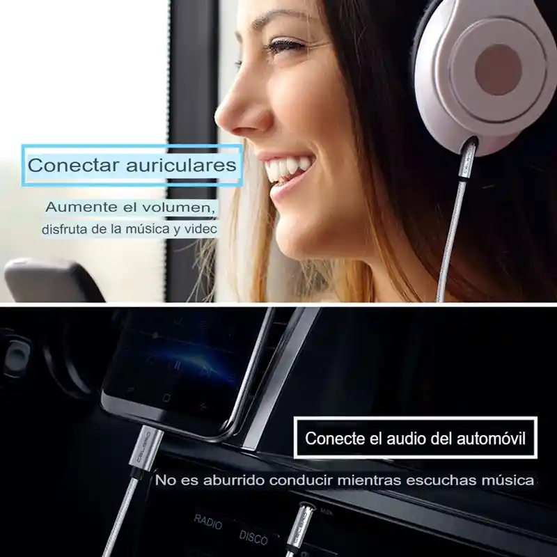 Cable De Audio Celbro Usb Tipo C A Auxiliar De 3,5mm De 1m