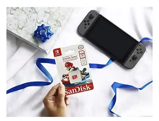 Memoria Sandisk Micro Sd Nintendo Switch 128gb Mario