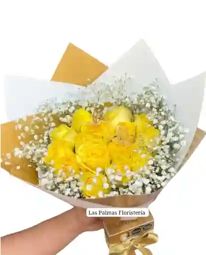 Rosas Amarillas En Bouquet O Ramo