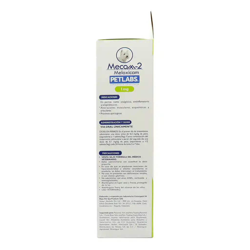 Anti Inflamatorio Y Analgesico Mecox-2 Sus Oral 15 Ml