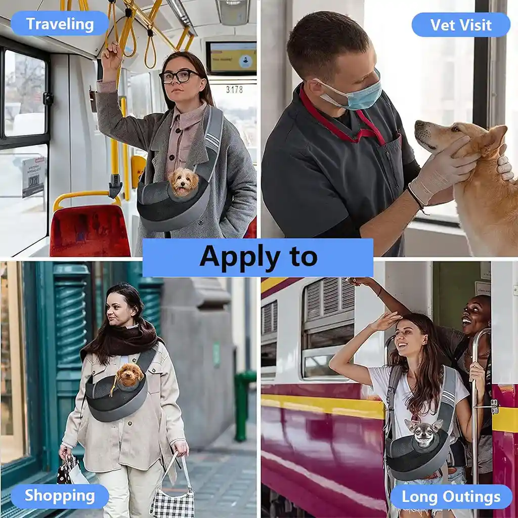 Cargador Portátil Para Mascotas: Bolsa De Viaje Para Perros