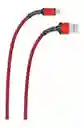 Cable De Datos Ldnio V82 2.4a 1 Metros Rojo Ls63