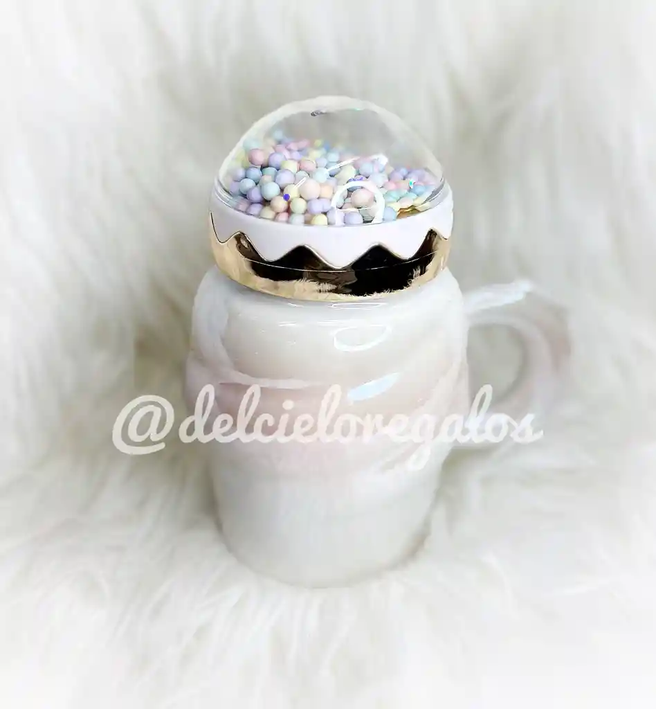 Mug Helado Rosado Pastel