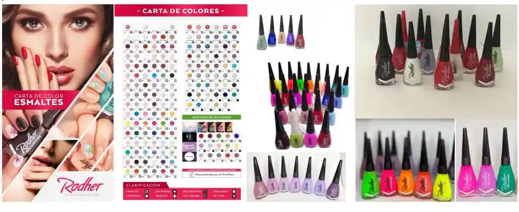 Rodher-esmaltes, Bases ( Ajo, Aloe, Limon, Keratin) Y Brillos Tradicionales Para Uñas $ 7200 C/u