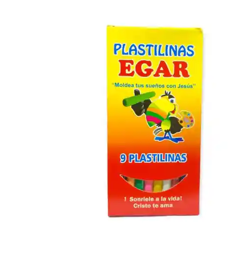 Plastilina Larga Egarescolar Utiles 9 Colores