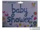 Bouquet Letra Baby Shower Color Azul Y Rosa