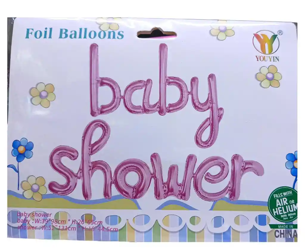 Bouquet Letra Baby Shower Color Azul Y Rosa