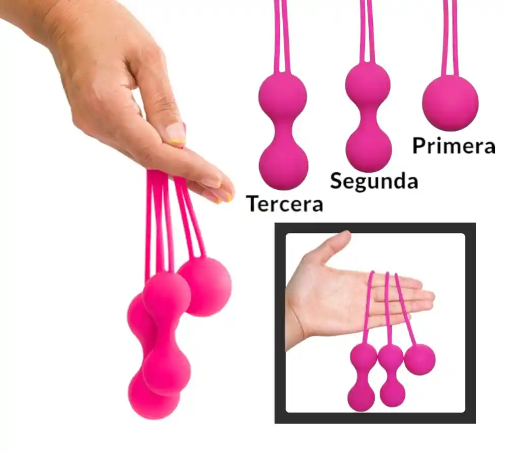 Bolas Chinas Vaginales Kegel Juguete Sexual Fortalecimiento Kit X 3