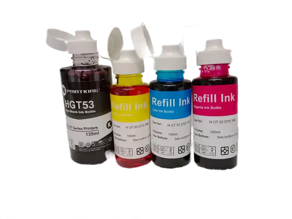 Kit De Tintas Hp Gt53xl Gt52 Genericas