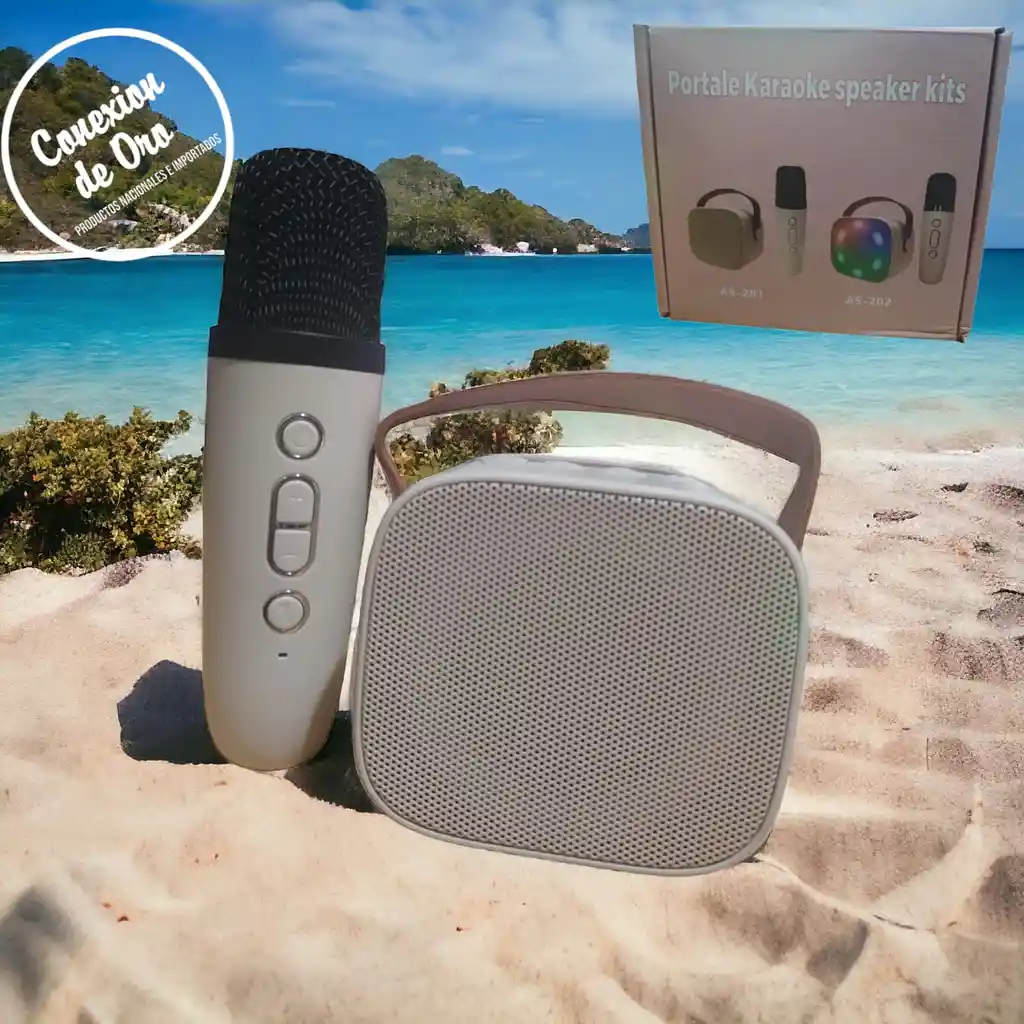 Parlante Bluetooth Karaoke Microfono Inalambrico As202