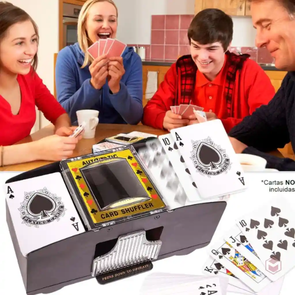 Barajador Mezclador Automático Cartas Juego Poker Naipe