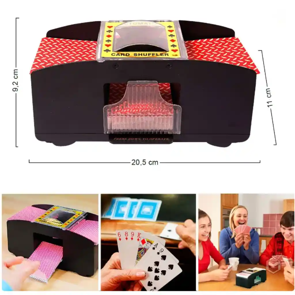 Barajador Mezclador Automático Cartas Juego Poker Naipe